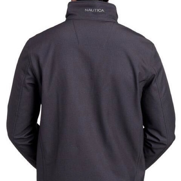 Nautica Softshell Zip Front Black Jacket EUC - Picture 3 of 13